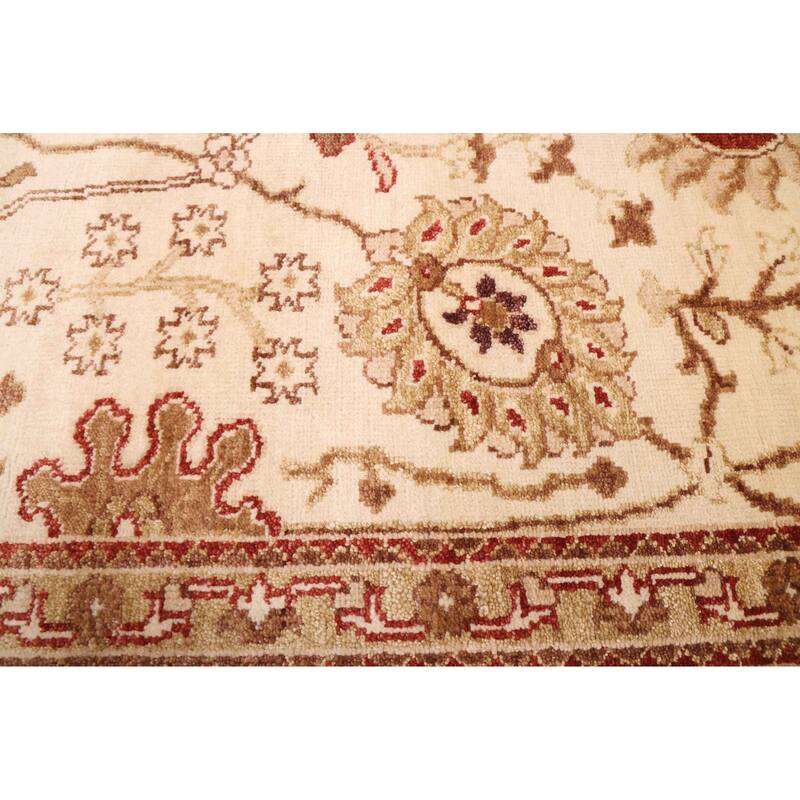 ECARPETGALLERY Hand-knotted Jamshidpour Cream Wool Rug - 8'0 x 9'11