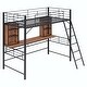 preview thumbnail 36 of 44, Loft Bed with Desk and Shelf