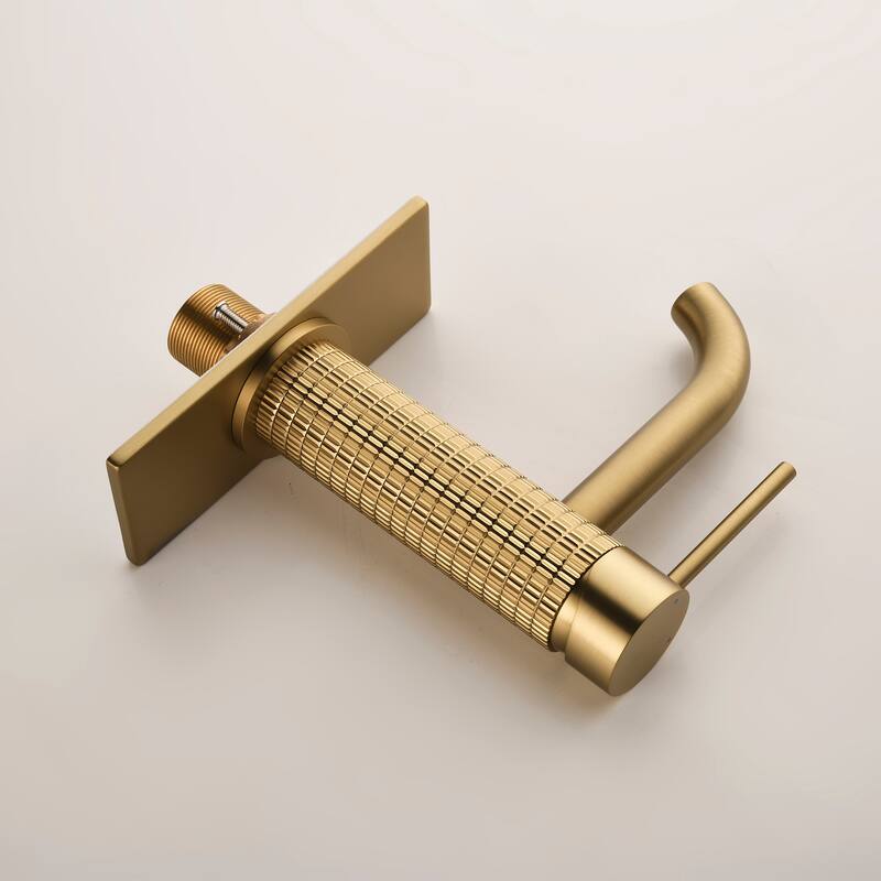 6.4"H Solid Brass Single-handle Bathroom Sink Faucet