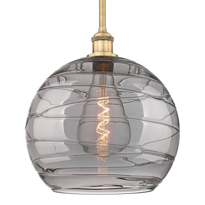 Innovations Lighting 616-1S 15 14 Athens Deco Swirl Pendant Athens - Brushed Brass