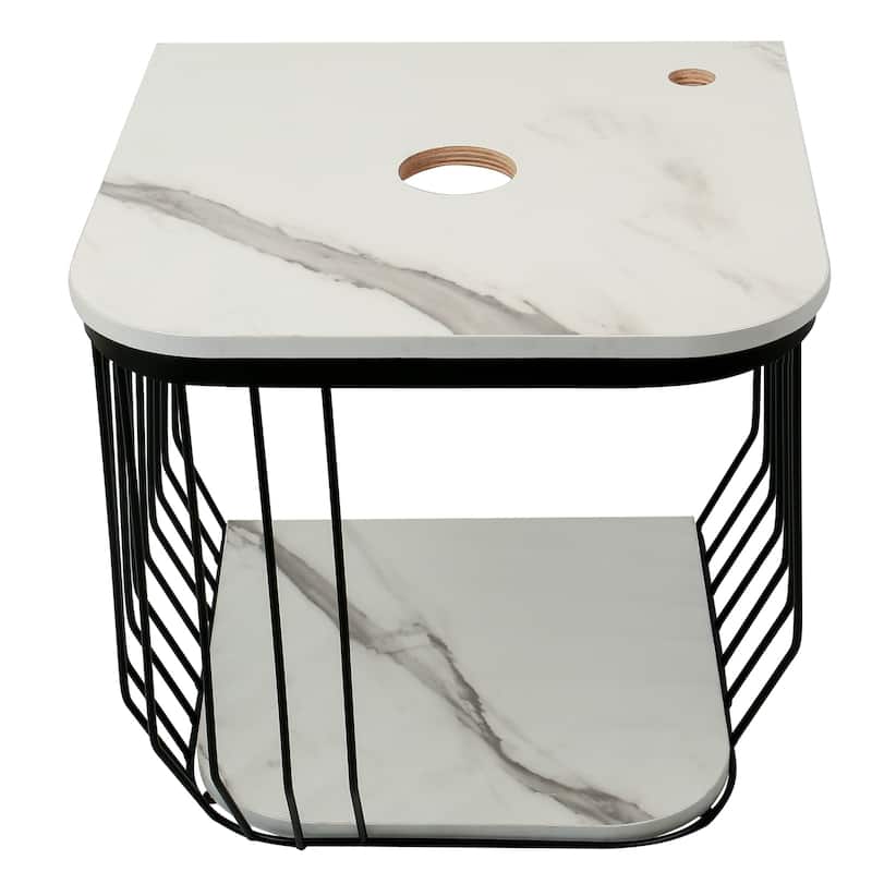 Fine Fixtures Dumbo Modern Bathroom Vanity -Black Rack with Vessel Sink