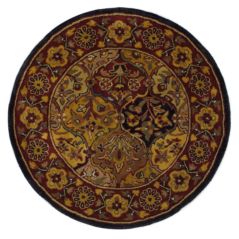 SAFAVIEH Handmade Heritage Square Knot Traditional Oriental Wool Rug