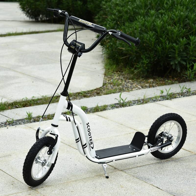 Adjustable Kids Scooter with Dual Braking System, Inflatable Tires, and Durable Steel Frame - Perfect for Growing Children
