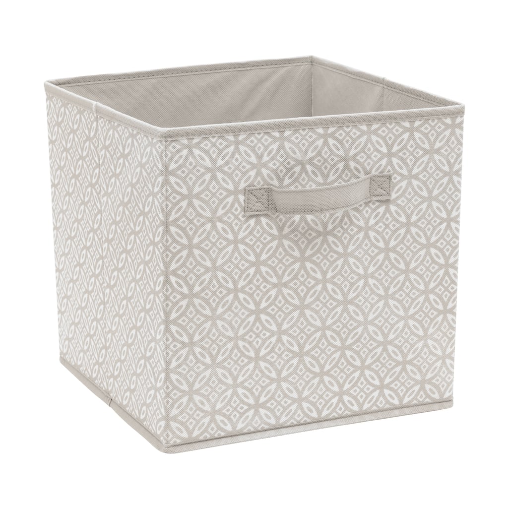 Simplify Boho Collapsible Storage Cube in Grey - 12" x 12" x 12"
