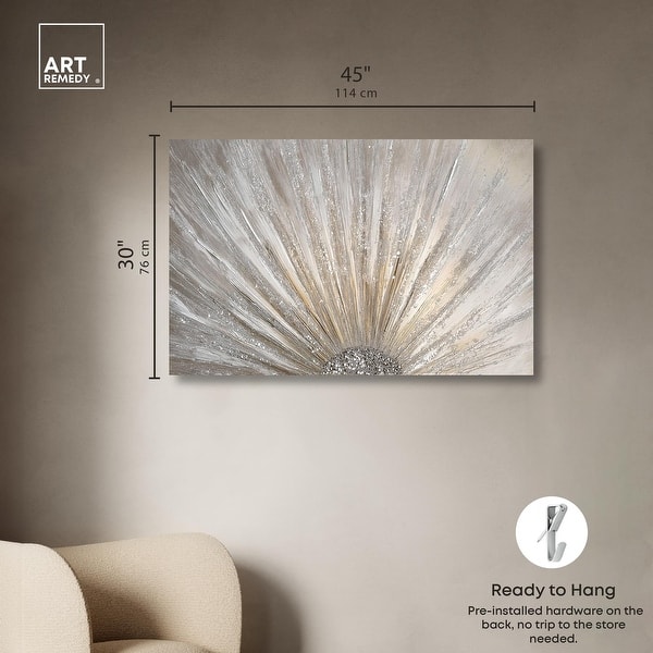 dimension image slide 4 of 6, Auric Burst II Canvas Elegant Glam Art by Art Remedy