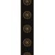 preview thumbnail 2 of 4, Seabrook Designs Ronan Medallion Non-Woven Unpasted Wallpaper Border 5.9 in. W x 16.5 ft. L - Black & Metallic Gold