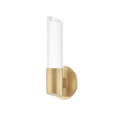 Hudson Valley Rowe 1-Light Wall Sconce with Clear K9 Crystal Shade