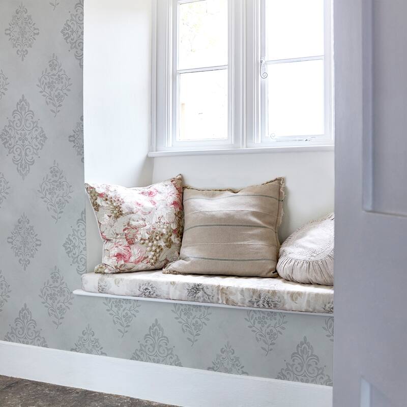 Shabby Chic by Rachel Ashwell Diamond Motif Blue Wallpaper