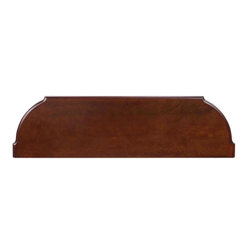 Retro 43" Curved Wood Console Table with 3 Drawers and Open Shelf, Sofa Table Behind Couch for Living Room and Hallway Storage
