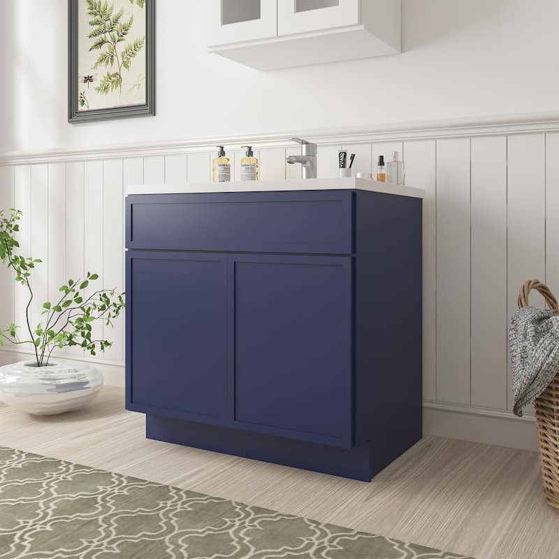 Vanity Art 36" Freestanding Single Base Storage Cabinet with Soft Close Doors