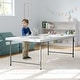 preview thumbnail 5 of 28, 4.93-Foot Kid's Plastic Folding Activity Table - Play Table - 59.25"D x 29"W x 19"H