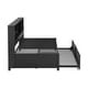 preview thumbnail 29 of 28, Metal Twin Size Daybed w/Twin Size Trundle, Storage Shelves, USB Ports