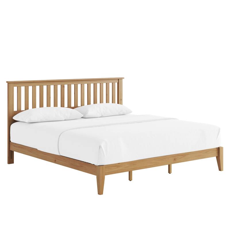 GDFStudio - Malinda Mission Wood Panel Bed with Slat Support