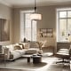 preview thumbnail 5 of 11, Modern Farmhouse Drum 4-Light Transitional Chandelier with Fabric for Dining Room Foyer - 16'' L x 16'' W x 21.5'' H