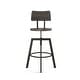 preview thumbnail 10 of 36, Amisco Woodland Adjustable Stool with Distressed Wood Seat
