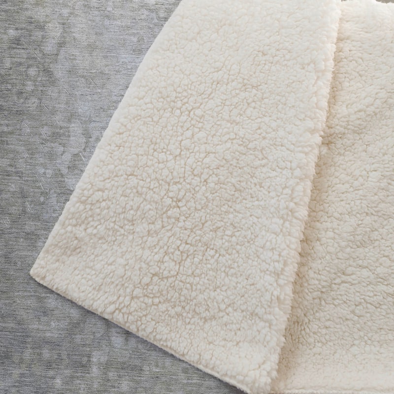 Premium Machine Washable Abstract Solid Sherpa Throw Blanket