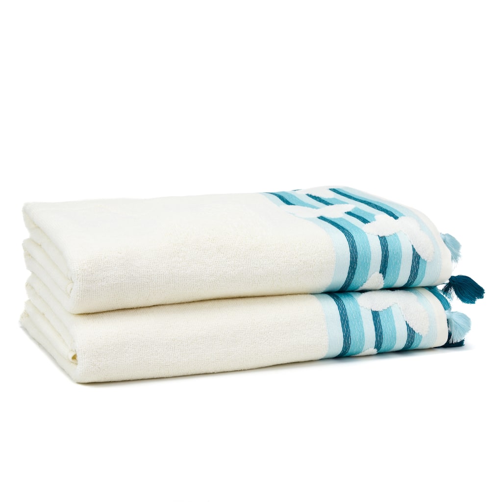 East'N Blue Butterfly Turkish Cotton Bath Towel (Pack of 2)