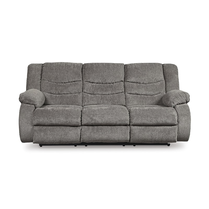 Signature Design by Ashley Tulen Gray Reclining Sofa - 63" W x 40" D x 40" H