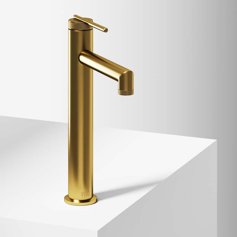VIGO Sterling 11" H Single Handle Single Hole Bathroom Vessel Faucet