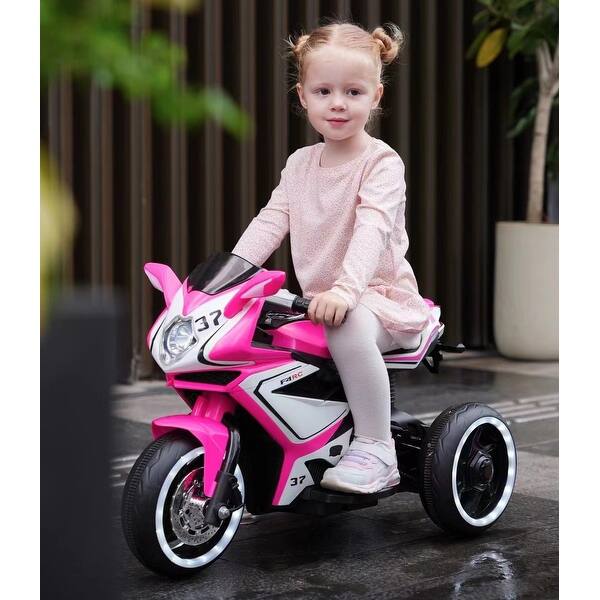 slide 2 of 9, 6V Kids Electric motorcycle/ Cheap Kids toys motorcycle/Kids electric car/electric ride on motorcycle 3-4 years girl Pink - Assembly Required - 5-7 Years