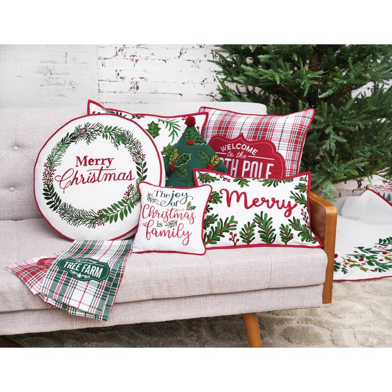 Holly Sprig Berry Pillow