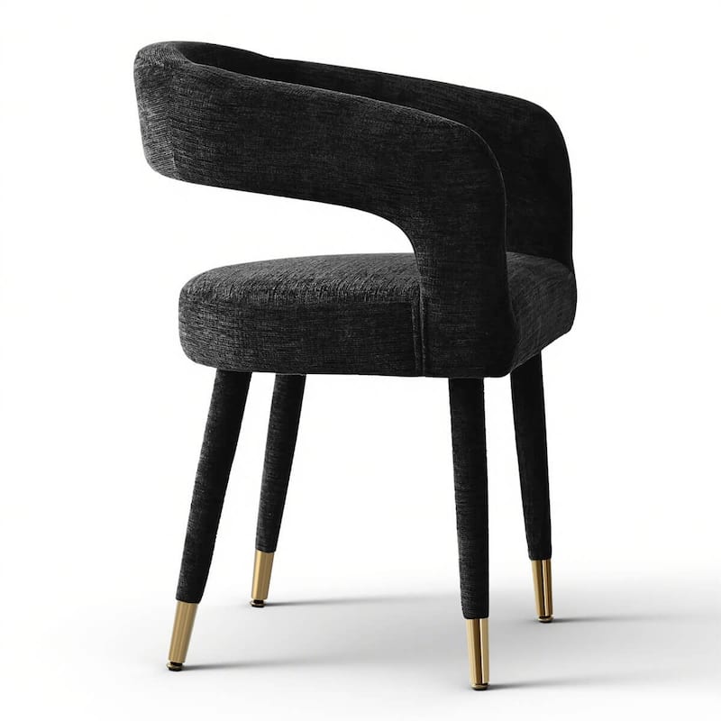 Modern Upholstered Dining Chairs with Arm (Set of 2)