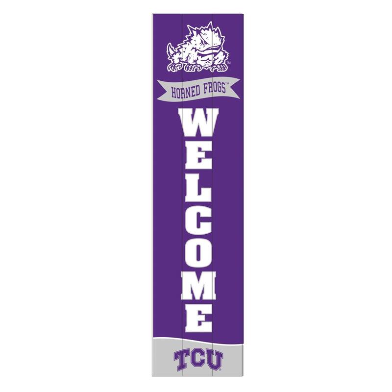 47" Porch Leaner Welcome Wall Sign, Texas Christian University