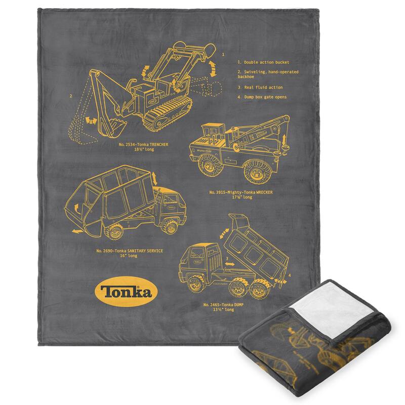 Hasbro Tonka Silk Touch Throw Blanket