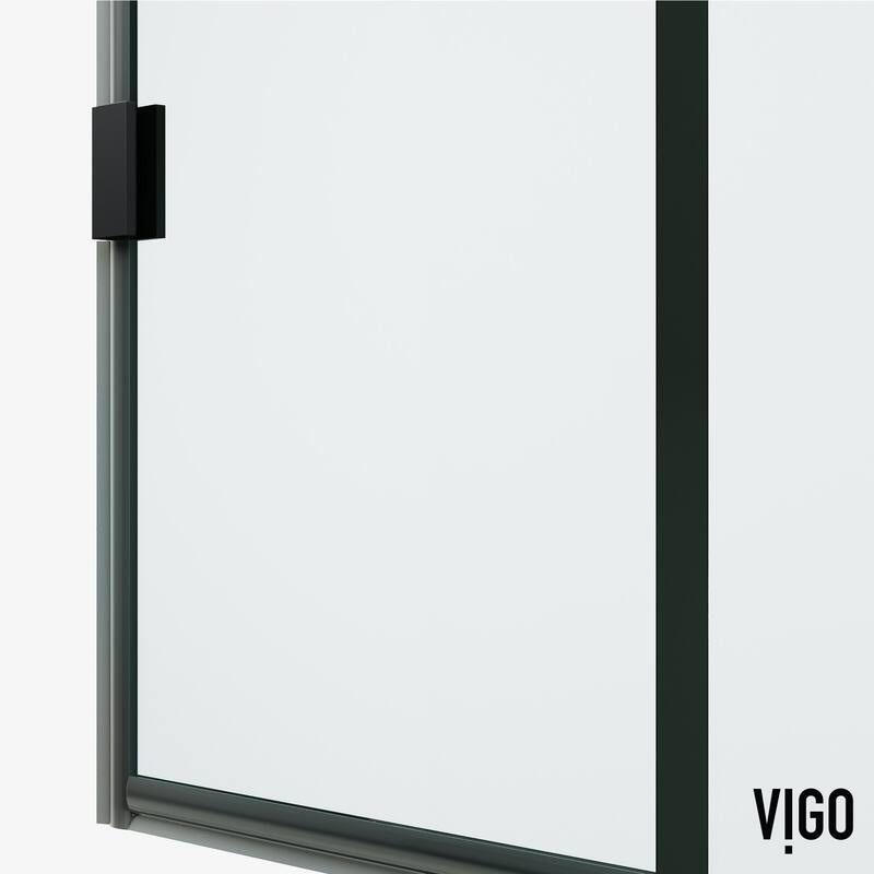 Vigo VG6094GCL3478 Arden 78" High x 34" Wide Hinged Framed Shower Door