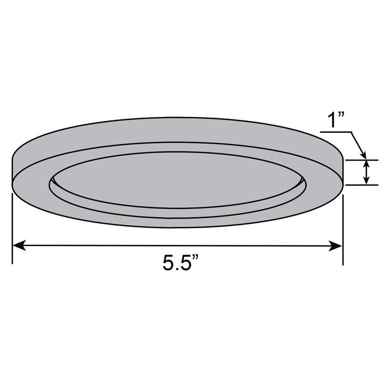 Access Lighting Ulko Exterior - LED Outdoor Flush Mount - 6"D - Silver - Acrylic Lens Diffuser