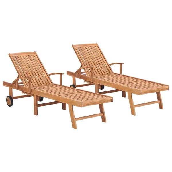 Solid teak sun lounger clearance