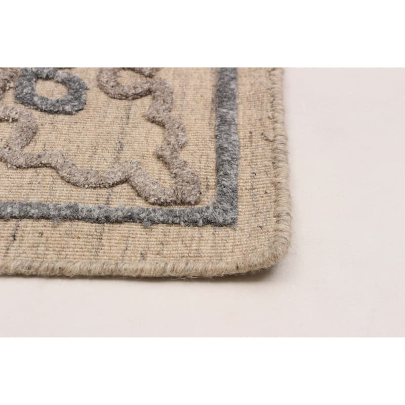ECARPETGALLERY Hand-knotted Tangier Tan Wool Rug - 5'1 x 7'11
