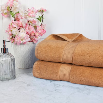 Superior Egyptian Cotton Pile Heavyweight Bath Sheet Set of 2