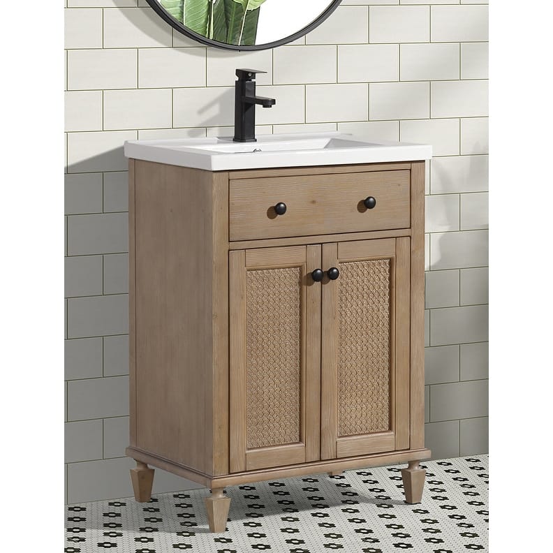 Ari Bath Annie 24" Bathroom Vanity Weathered Fir