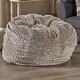 preview thumbnail 14 of 19, Warrin Furry Glam Faux Fur 3 Ft. Bean Bag by Christopher Knight Home
