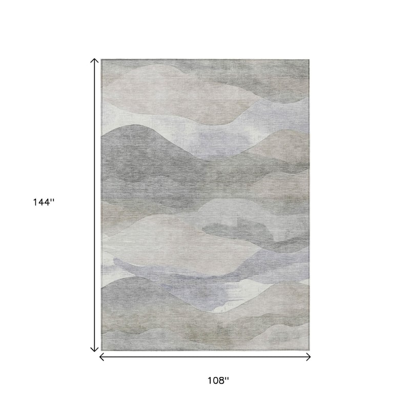 HomeRoots Abstract Transitional Rectangle Outdoor Rug