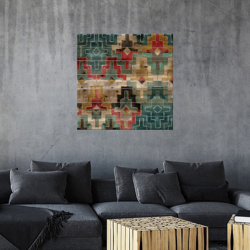 Urged II Print On Wood by Eva Watts - Multi-Color