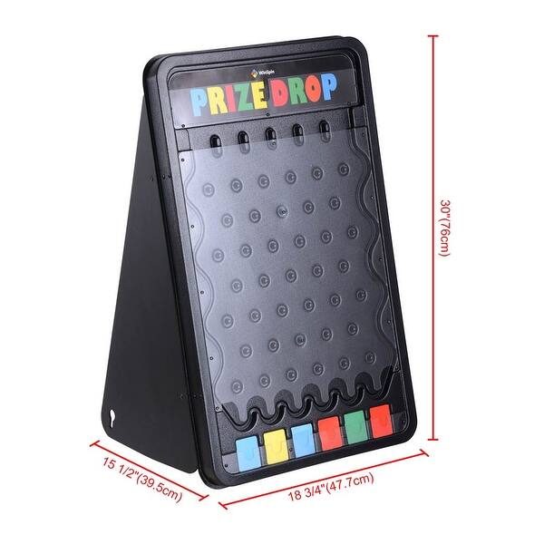 dimension image slide 0 of 2, WinSpin Prize Drop Board Game with LED Light 12 Pucks Carnival Party Trade Show