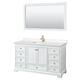 Option White / Carrara Cultured Marble Top / Brushed Gold