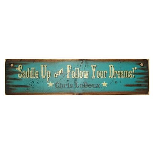 Cowboy Signs Wood Wall Hanging Saddle Up Dreams Turquoise Brown Overstock 16643903 Brown home decor blue bedroom colors brown bedroom bedroom furniture blue bedroom turquoise room bedroom color schemes stylish bedroom bedroom design.