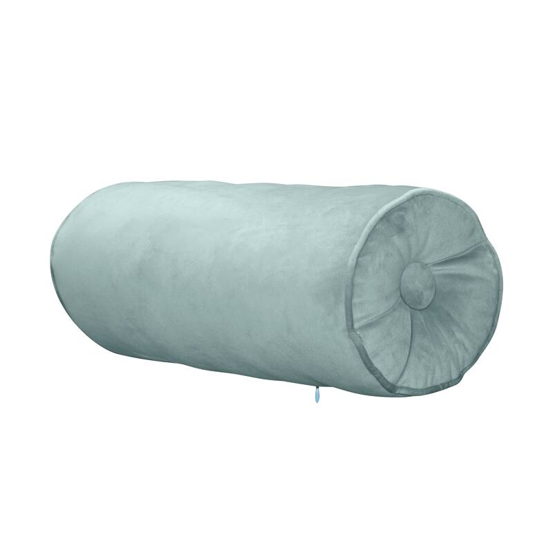 Edie At Home Luxe Velvet Neckroll Decorative Throw Pillow 7x18