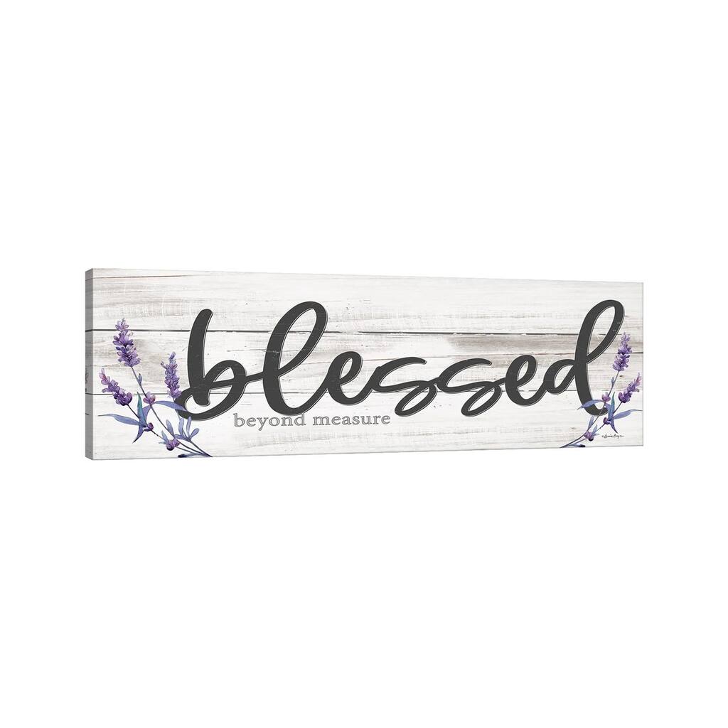 iCanvas "Blessed Beyond Measure" by Susie Boyer Canvas Print