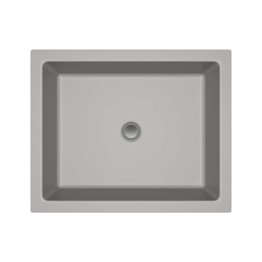 Lexicon Platinum Quartz Composite Rectangle Vanity Sink Galaxy Concrete V330