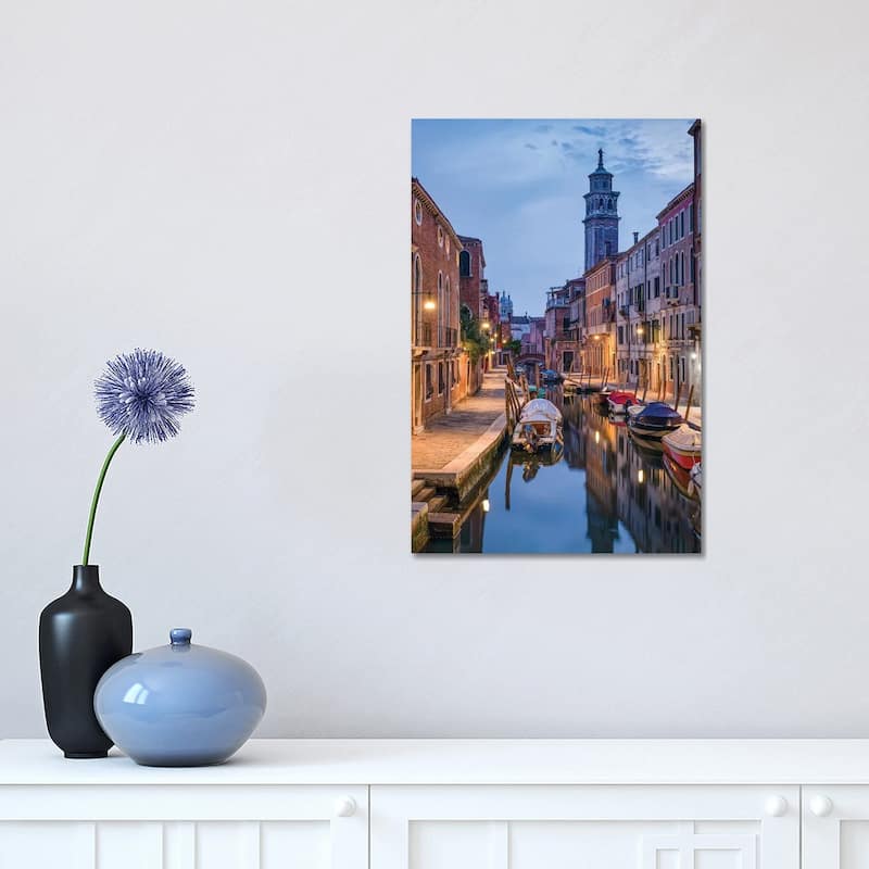 iCanvas "Rio Di San Barnaba, Dorsoduro, Venice, Italy" by Jan Becke Canvas Print - 18x12x1.5