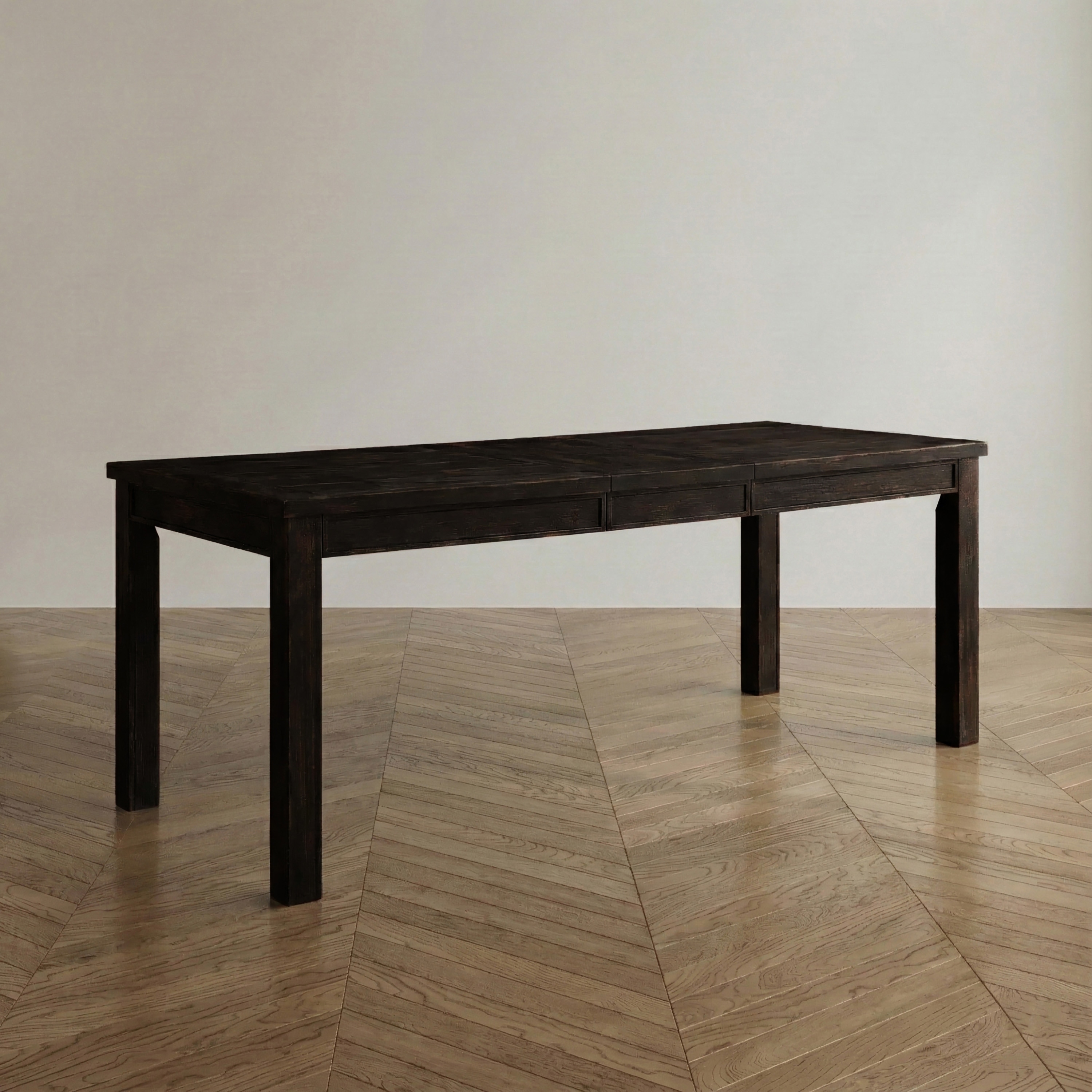 Furniture of America Tays Contemporary Black Solid Wood Dining Table