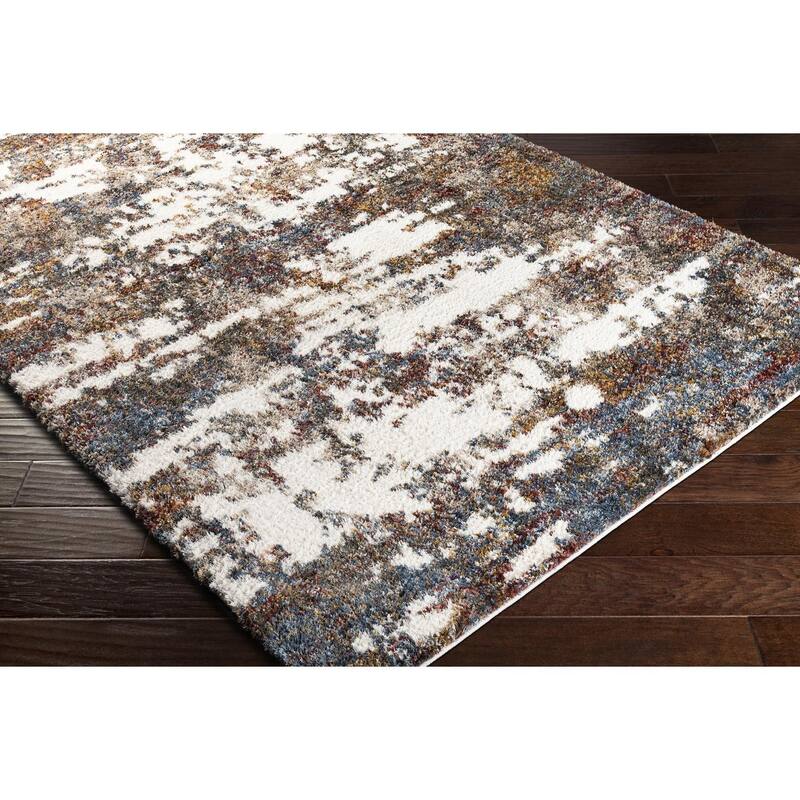 Livabliss Bohemian & Eclectic Celestial Shag Abstract Area Rug