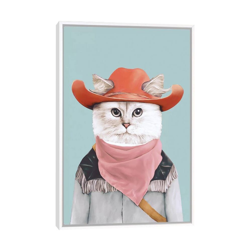 iCanvas "Rodeo Cat" by Animal Crew Framed Canvas Print