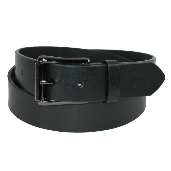 Dickies Men's Cut Edge Bridle Belt with Dark Gunmetal Roller Buckle