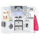 preview thumbnail 9 of 7, Corner Kids Kitchen Playset Pretend Toy Kitchen Set w/Lights & Sounds White