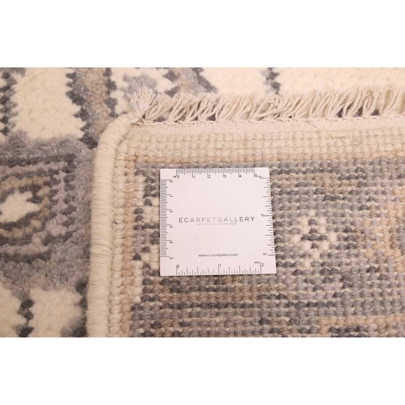 ECARPETGALLERY Hand-knotted Royal Oushak Cream Wool Rug - 2'6 x 19'3